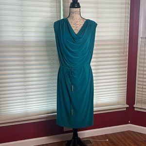 Teal Kasper dress size 16 EUC
